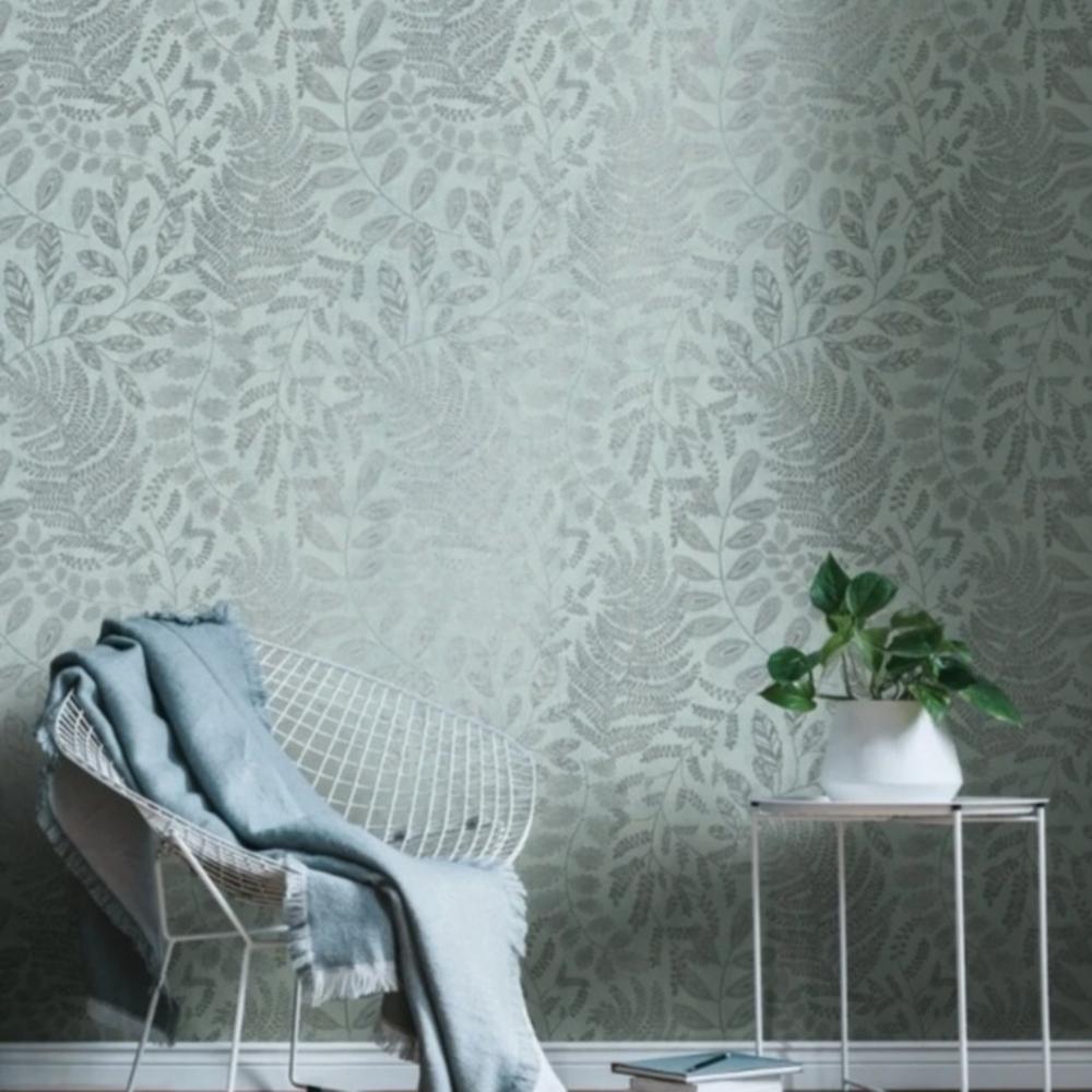 Battle Of Style Collection Wallpaper By AS Creation - X2 Mint Green And Silver